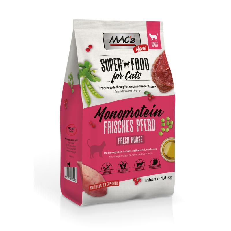 MAC's - Cat - Adult Mono Pferd | 1,5 kg