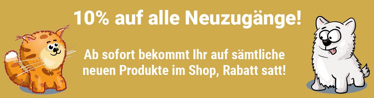 Banner 10% Rabatt auf Neuheiten