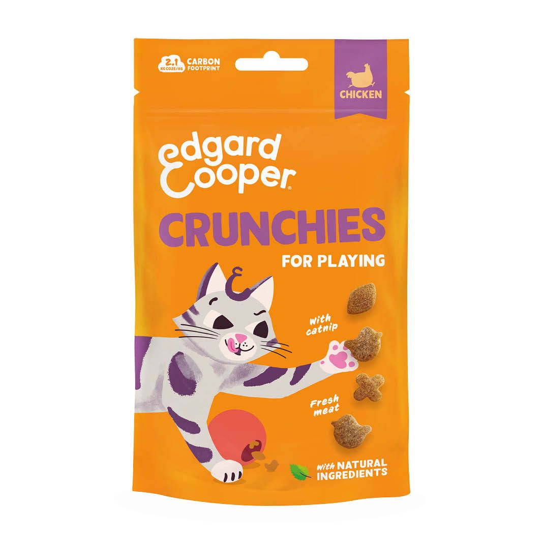 Edgard & Cooper Cat Crunchies Huhn | 8 x 50 g