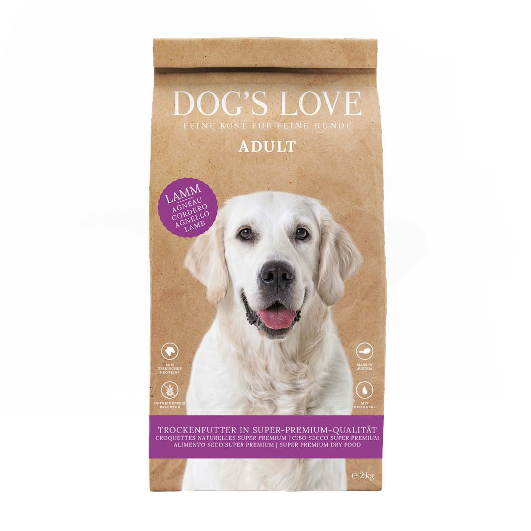 Produktbild von DOG'S LOVE Trockenfutter Lamm - 2 kg