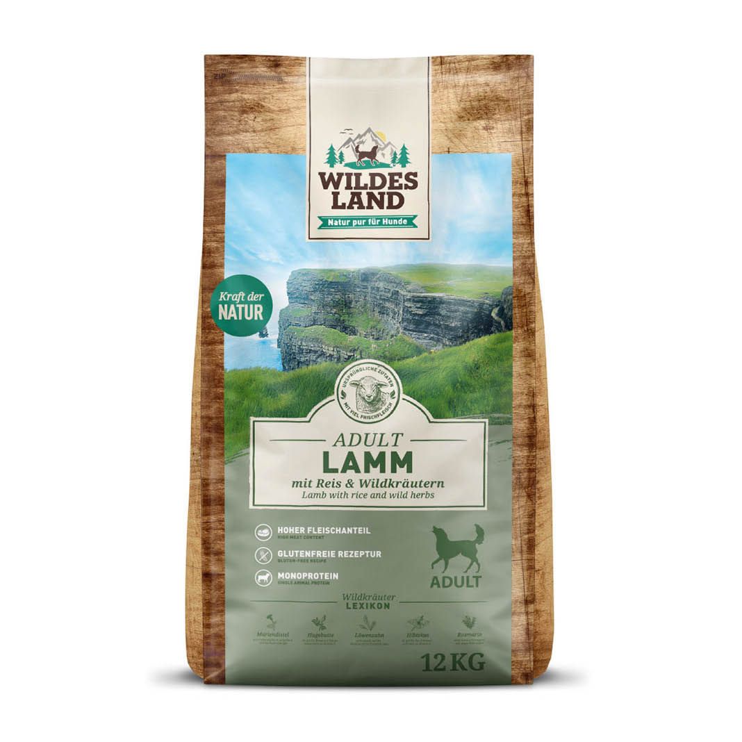 Wildes Land Classic Adult - Lamm mit Reis und Wildkräutern | 12 kg