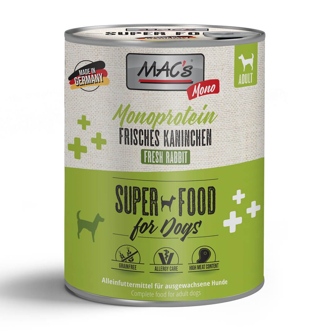 MAC's - Dog - Mono Sensitive Kaninchen | 6 x 800 g