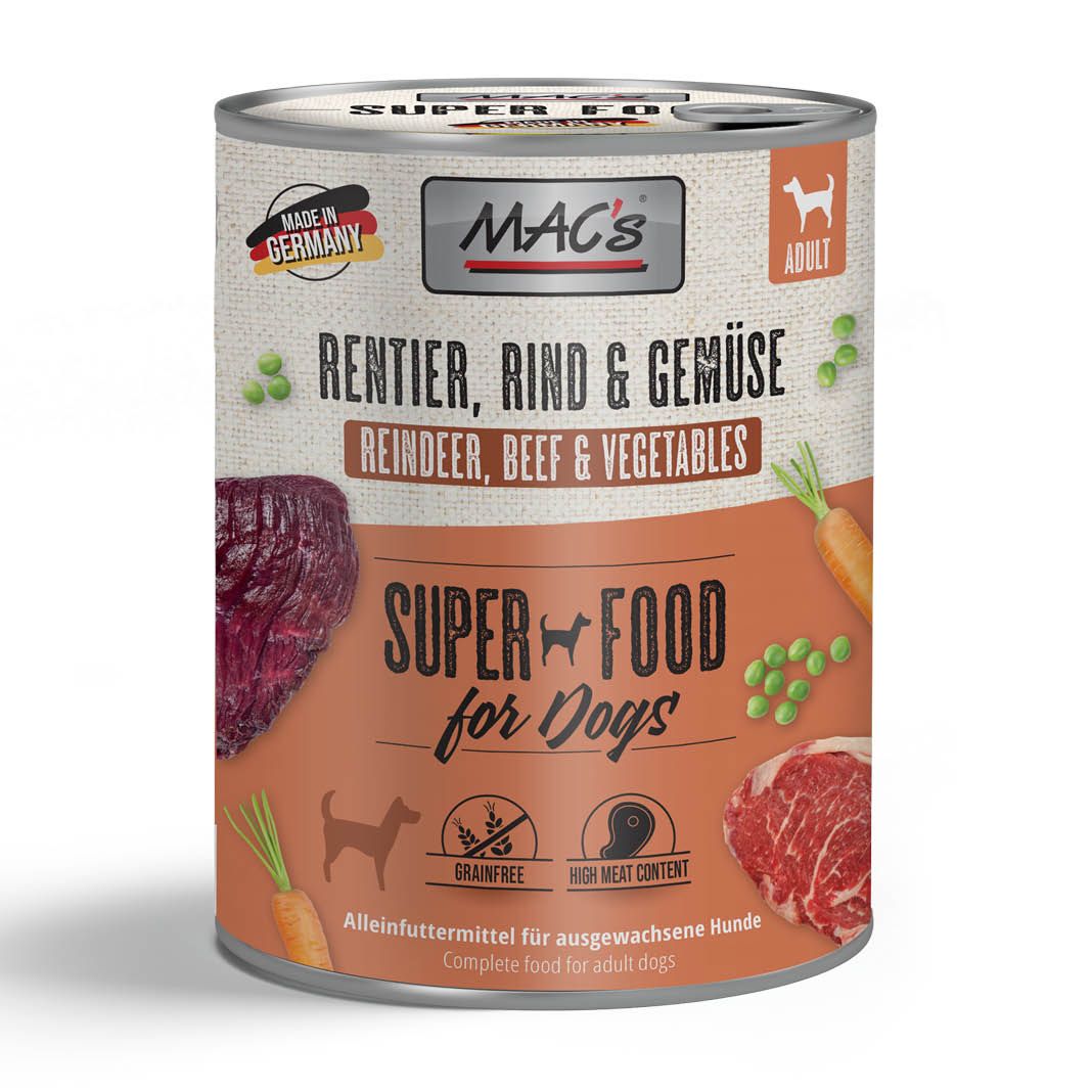 MAC's - Dog - Rentier, Rind & Gemüse | 6 x 800 g