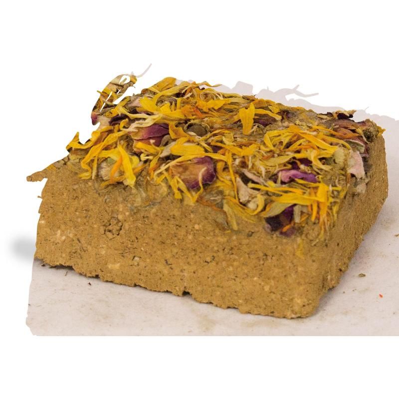 JR Farm Natur-Minerallehmstein Blüte | 7 x 100 g