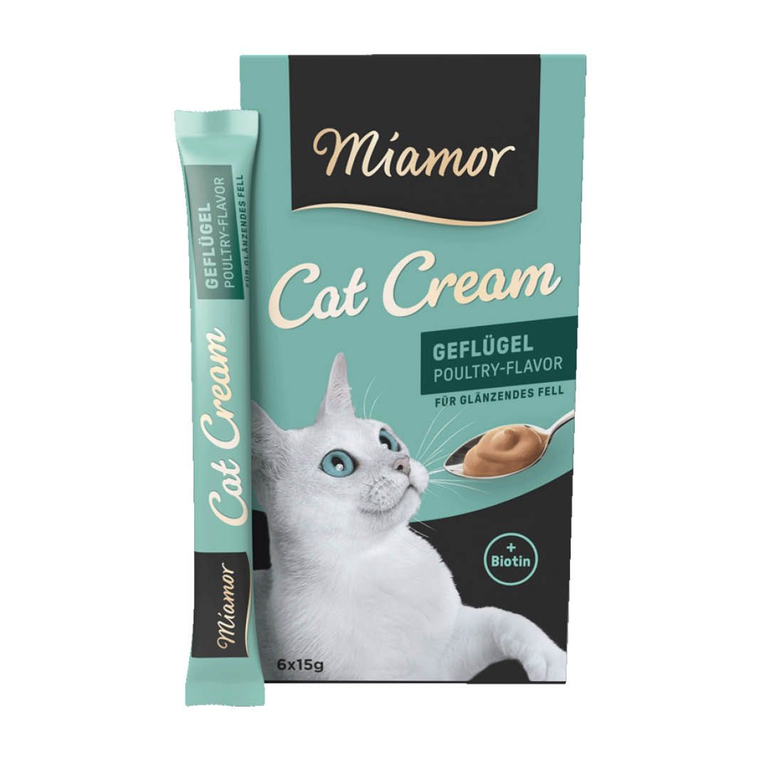 Miamor Cat Snack Geflügel-Cream | 6 x 15 g