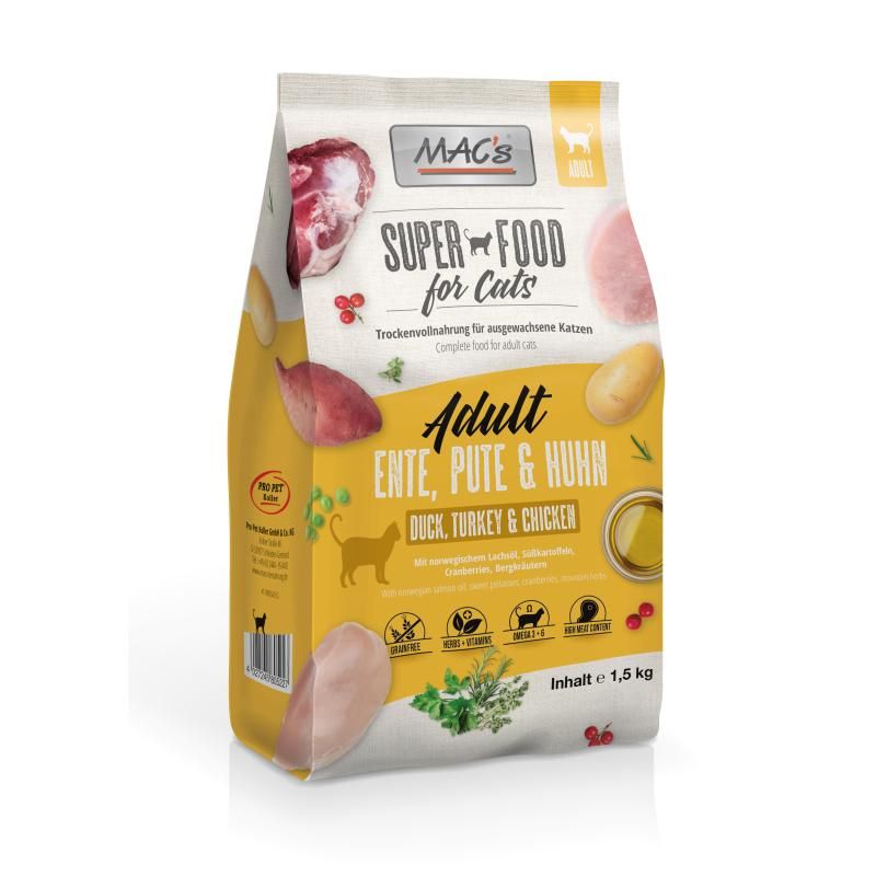 MAC's - Cat - Adult Ente, Pute & Huhn | 1,5 kg