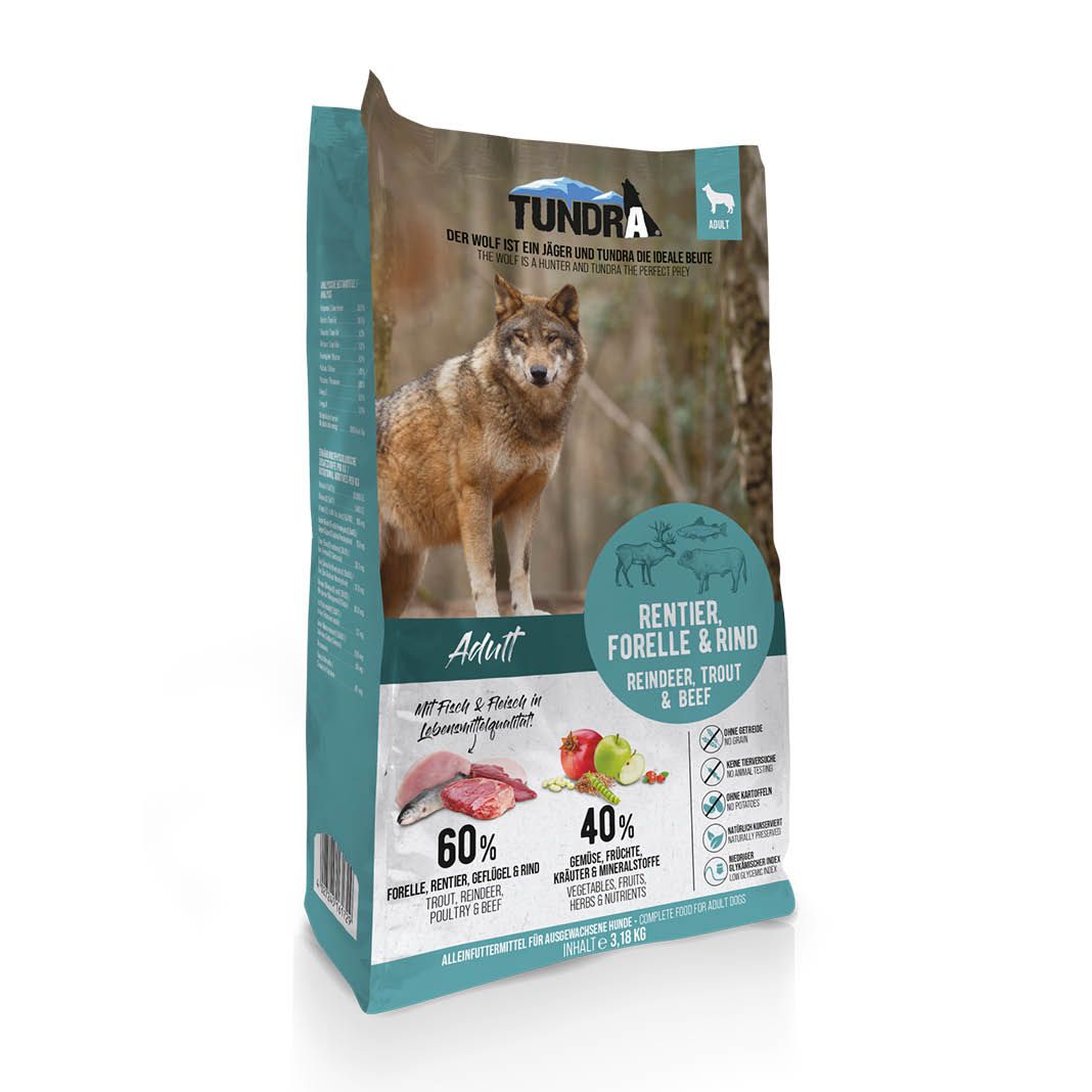Tundra Dog Rentier, Forelle & Rind | 3,18 kg