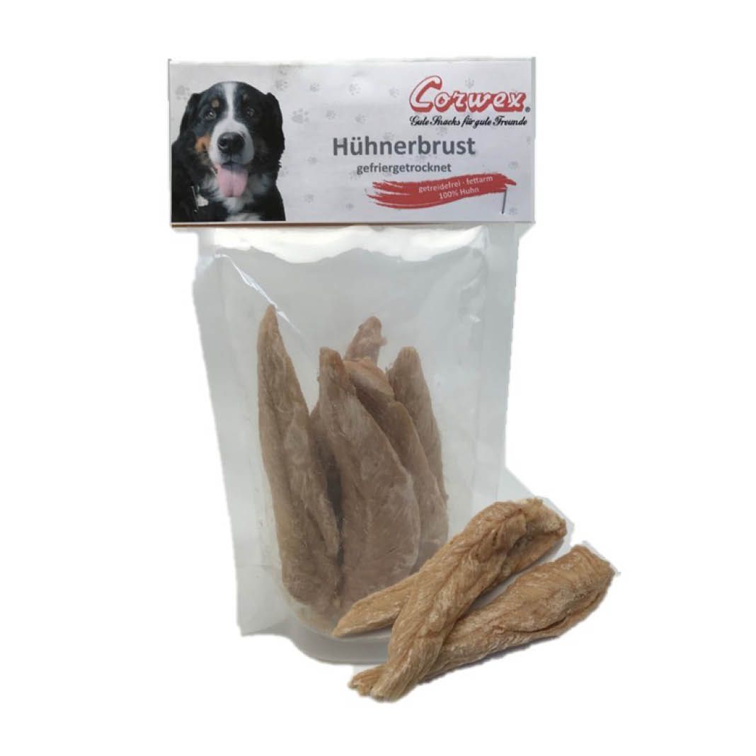 Corwex Hühnerbrust Gefriergetrocknet | 12 x 50 g