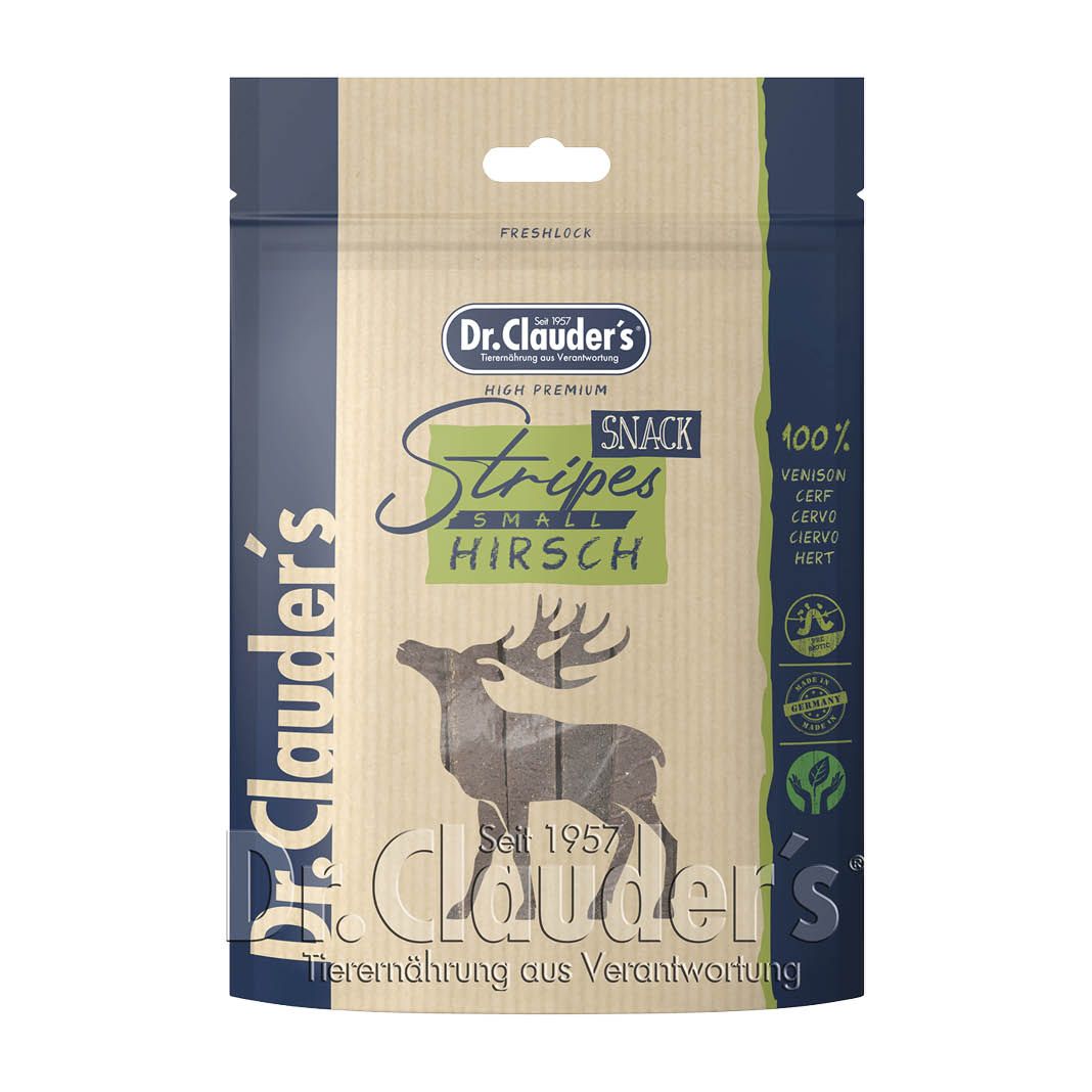 Dr. Clauder's Hirschfleisch Stripes Small | 80 g