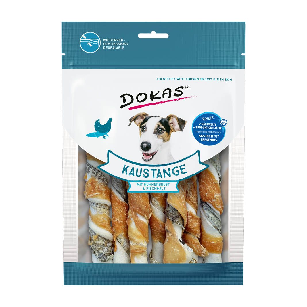 Dokas Kaustange mit Hühnerbrust & Fischhaut | 10 x 170 g