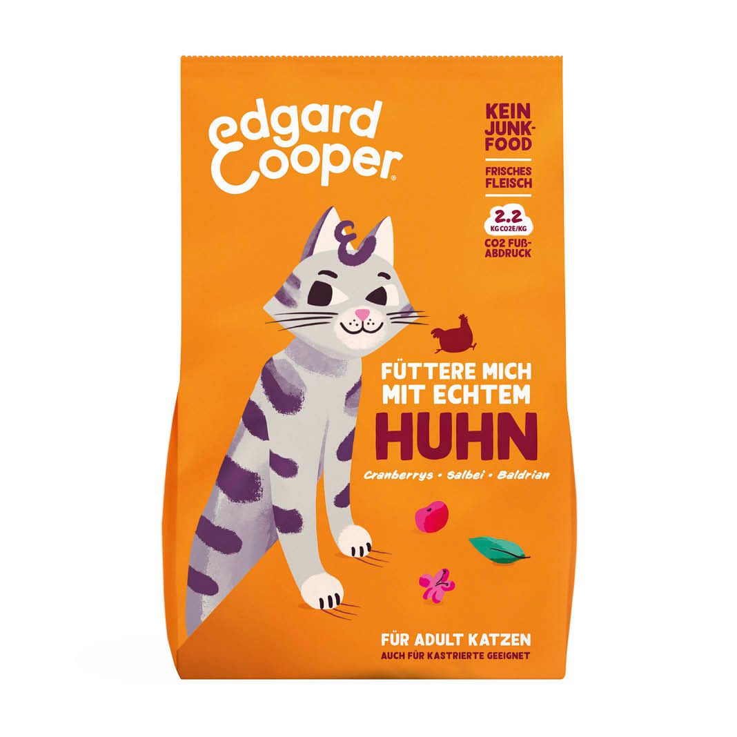 Edgard & Cooper Cat Adult - Frisches Freilandhuhn mit Cranberrys | 325 g