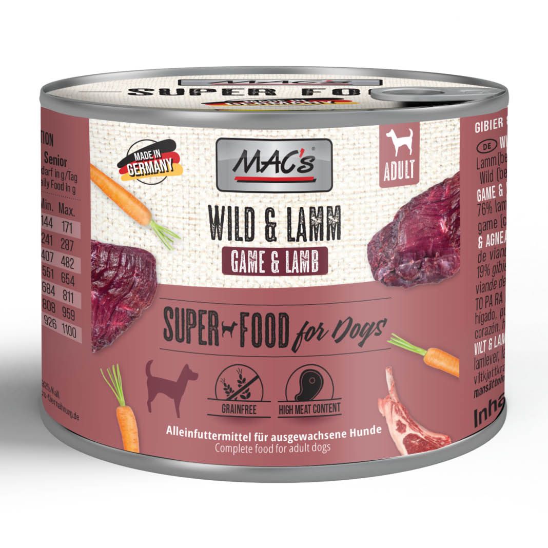 MAC's - Dog - Wild & Lamm | 6 x 200 g