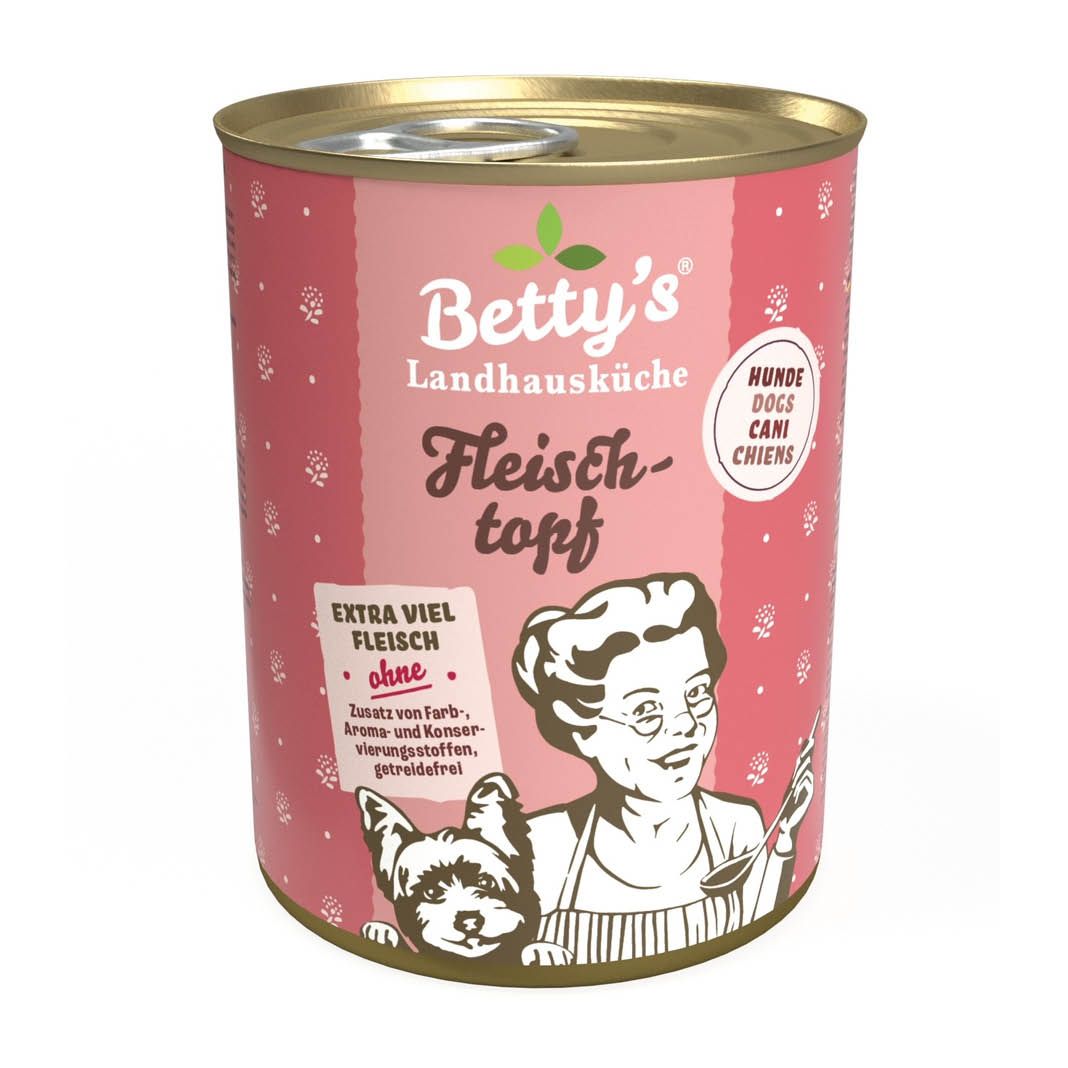 Betty's Landhausküche - Hund - Nassfutter - Fleischtopf | 6 x 400 g Betty's Landhausküche - Hund - Nassfutter - Fleischtopf | 6 x 400 g