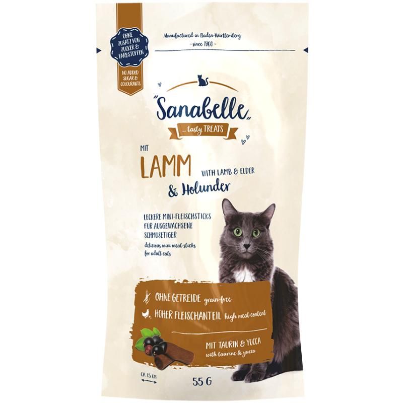 Sanabelle Cat Sticks Lamm Holunder 55 g cbs050