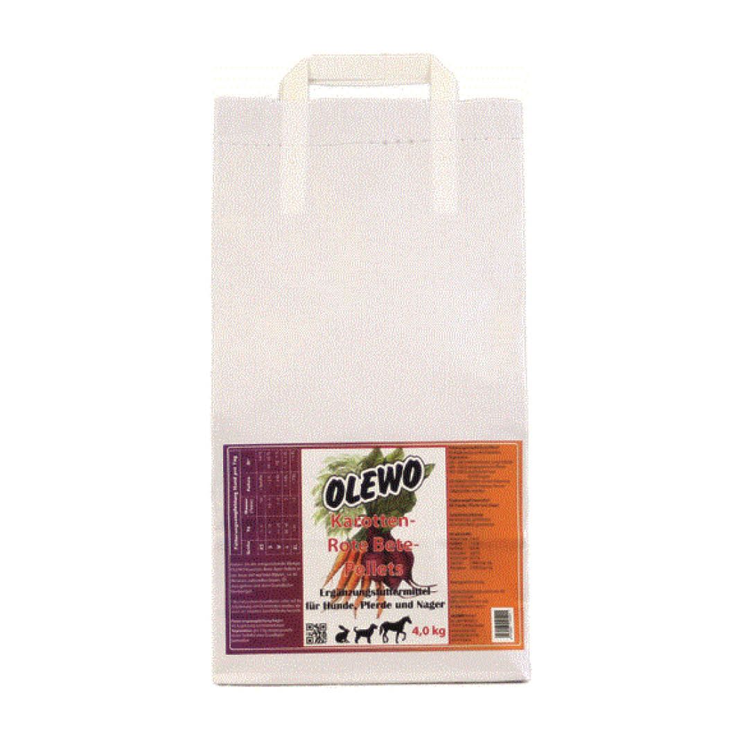 OLEWO Karotten-Rote Bete-Pellets für Hunde | 4 kg