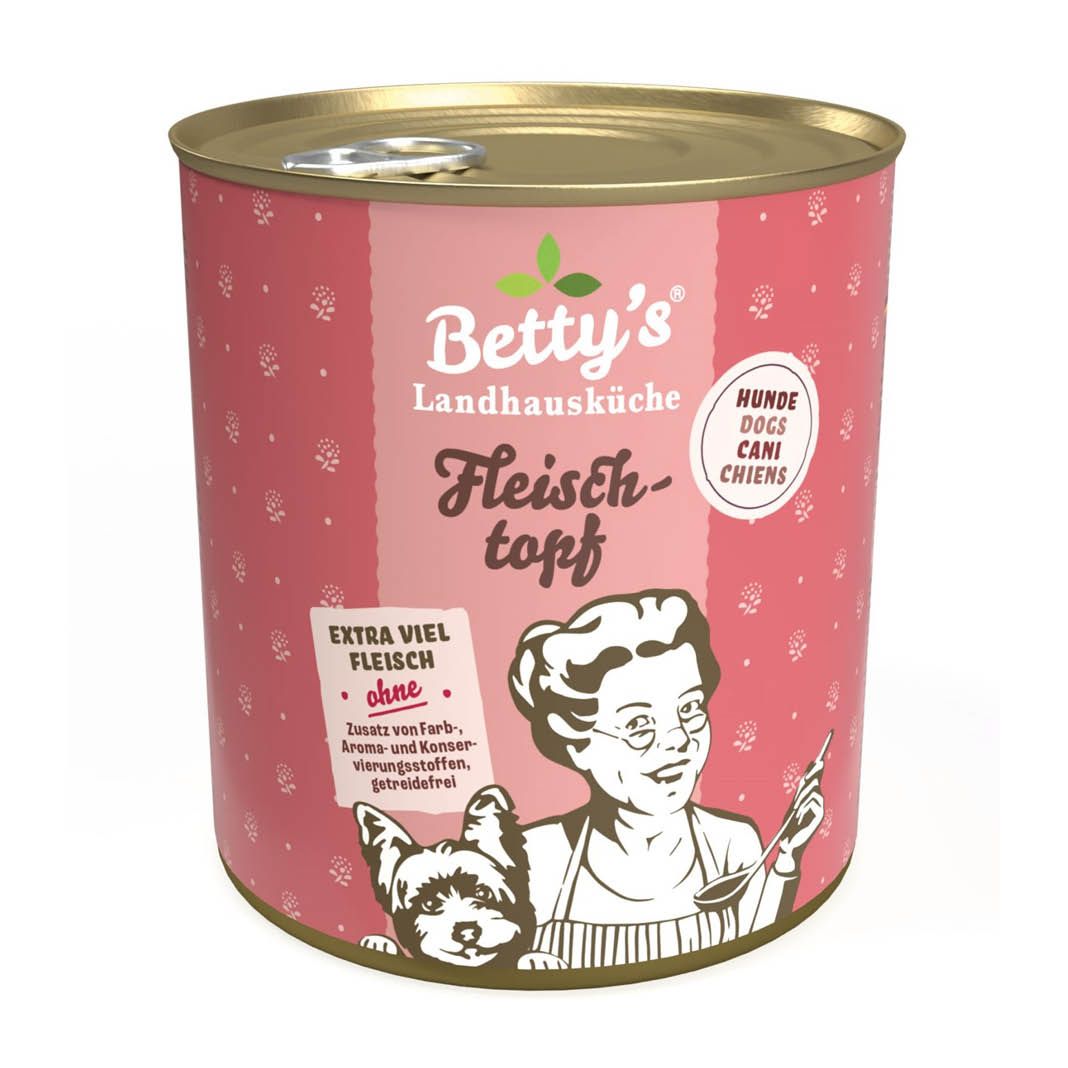 Betty's Landhausküche - Hund - Nassfutter - Fleischtopf | 6 x 800 g Betty's Landhausküche - Hund - Nassfutter - Fleischtopf | 6 x 800 g