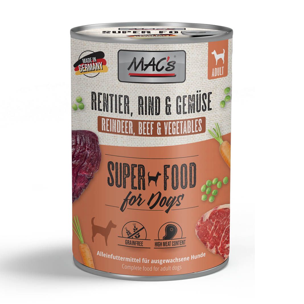 MAC's - Dog - Rentier, Rind & Gemüse | 12 x 400 g