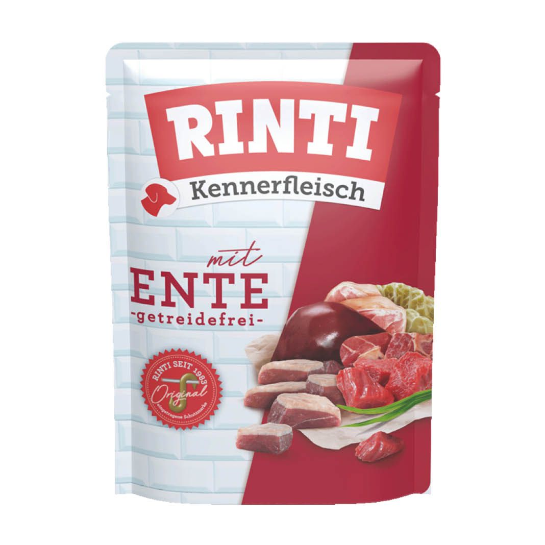 Rinti Kennerfleisch Ente - Pouch | 10 x 400 g Rinti Kennerfleisch Ente - Pouch | 10 x 400 g
