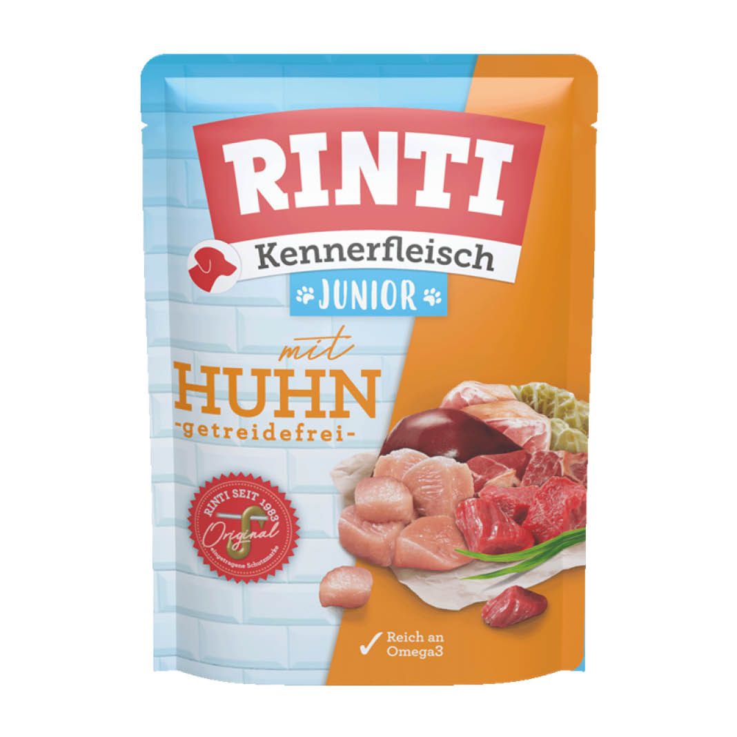 Rinti Kennerfleisch Junior Huhn - Pouch | 10 x 400 g Rinti Kennerfleisch Junior Huhn - Pouch | 10 x 400 g