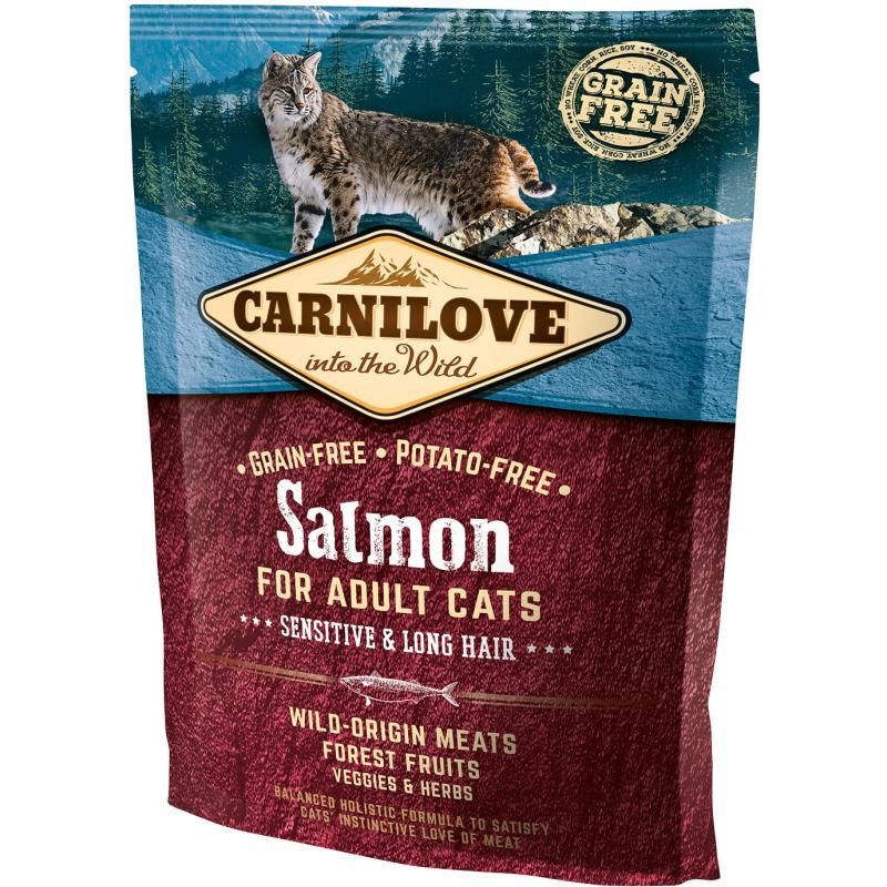 Carnilove Cat Adult - Lachs - Sensitiv & Langhaarkatzen | 400 g
