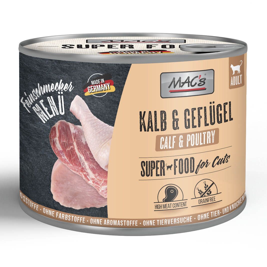 MAC's - Cat - Feinschmecker Menü - Kalb & Geflügel | 6 x 200 g