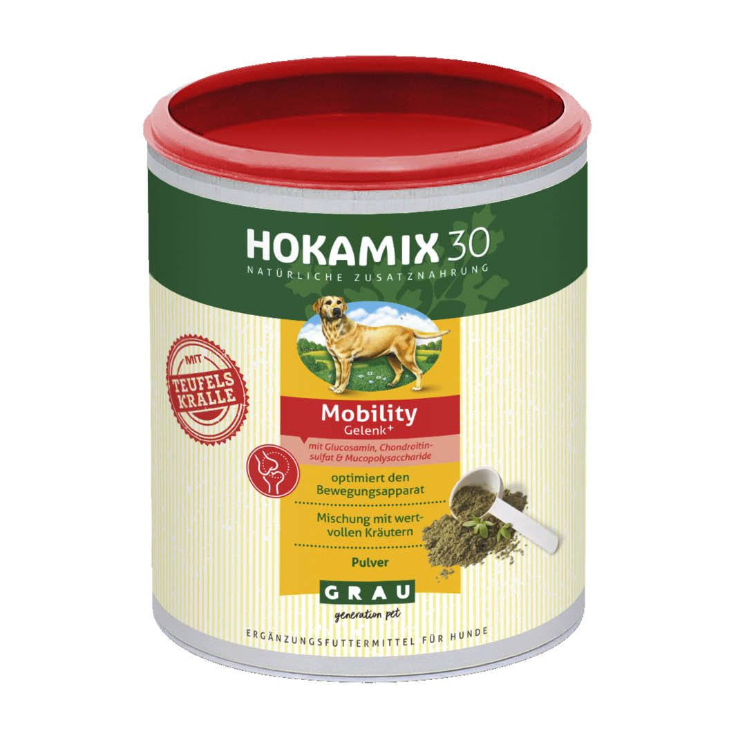 Grau Hund Hokamix30 Mobility Pulver | 350 g