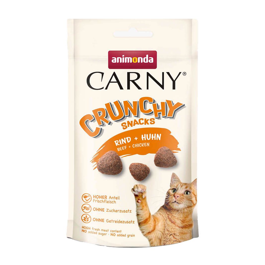animonda Carny Crunchy Adult Rind+Huhn | 10 x 50 g