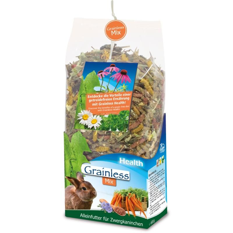 JR Farm Grainless Health Mix Zwergkaninchen | 4 x 1,2 kg