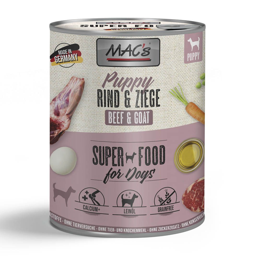 MAC's - Dog - Puppy Rind & Ziege | 6 x 800 g MAC's - Dog - Puppy Rind & Ziege | 6 x 800 g
