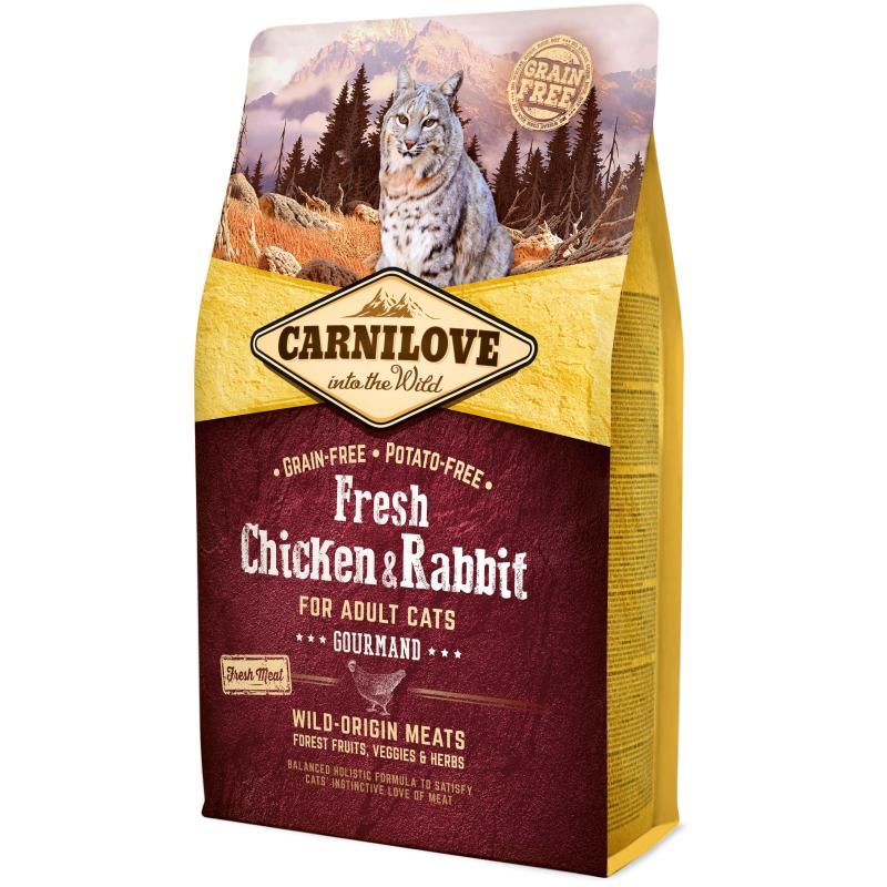 Carnilove Cat Adult Fresh - Huhn & Kaninchen - Feinschmecker | 2 kg