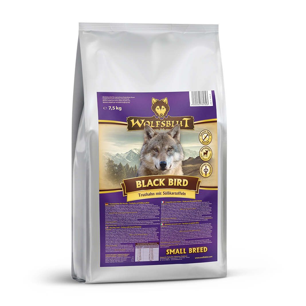 Wolfsblut Black Bird Small Breed - Truthahn & Süßkartoffel | 7,5 kg