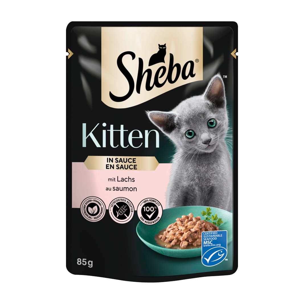 SHEBA® Portionsbeutel Kitten in Sauce