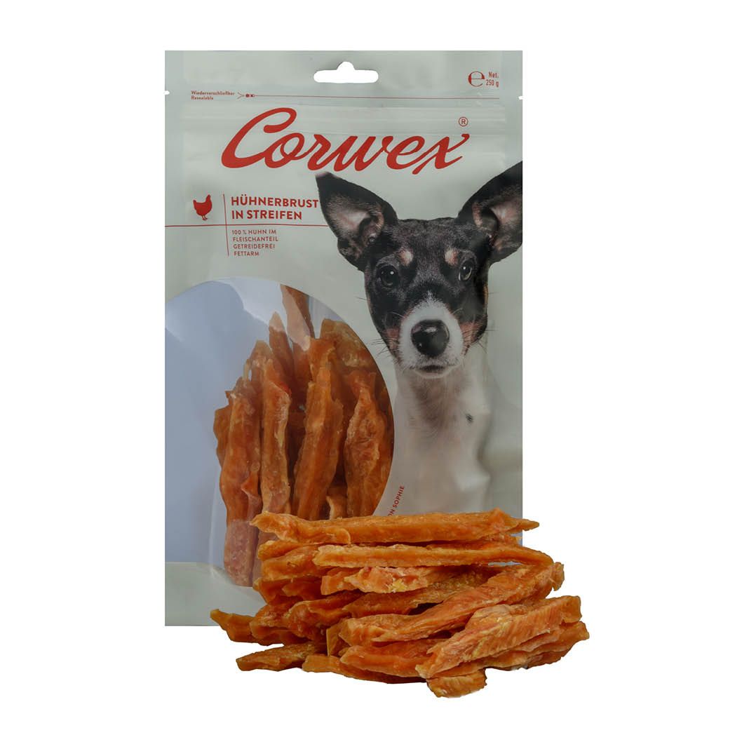 Corwex Hühnerbrust in Streifen | 250 g