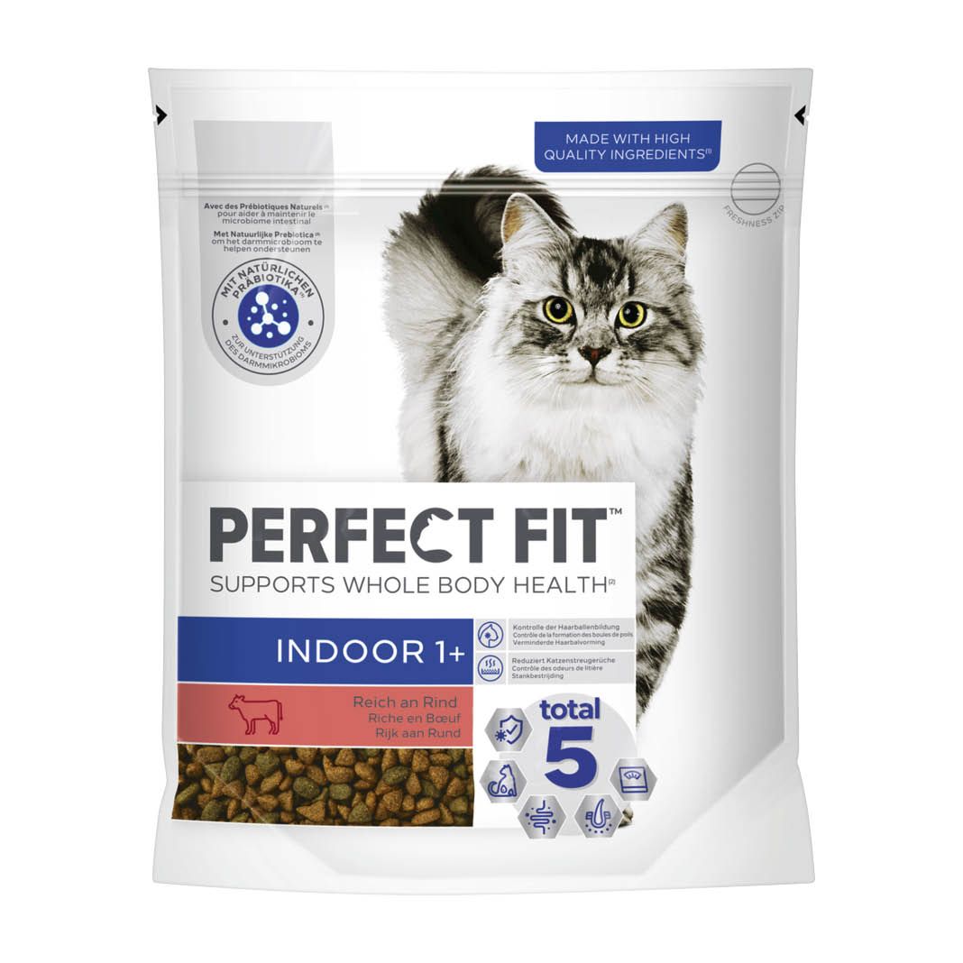 PERFECT FIT™ Katze Beutel Indoor 1+ mit Rind | 750 g