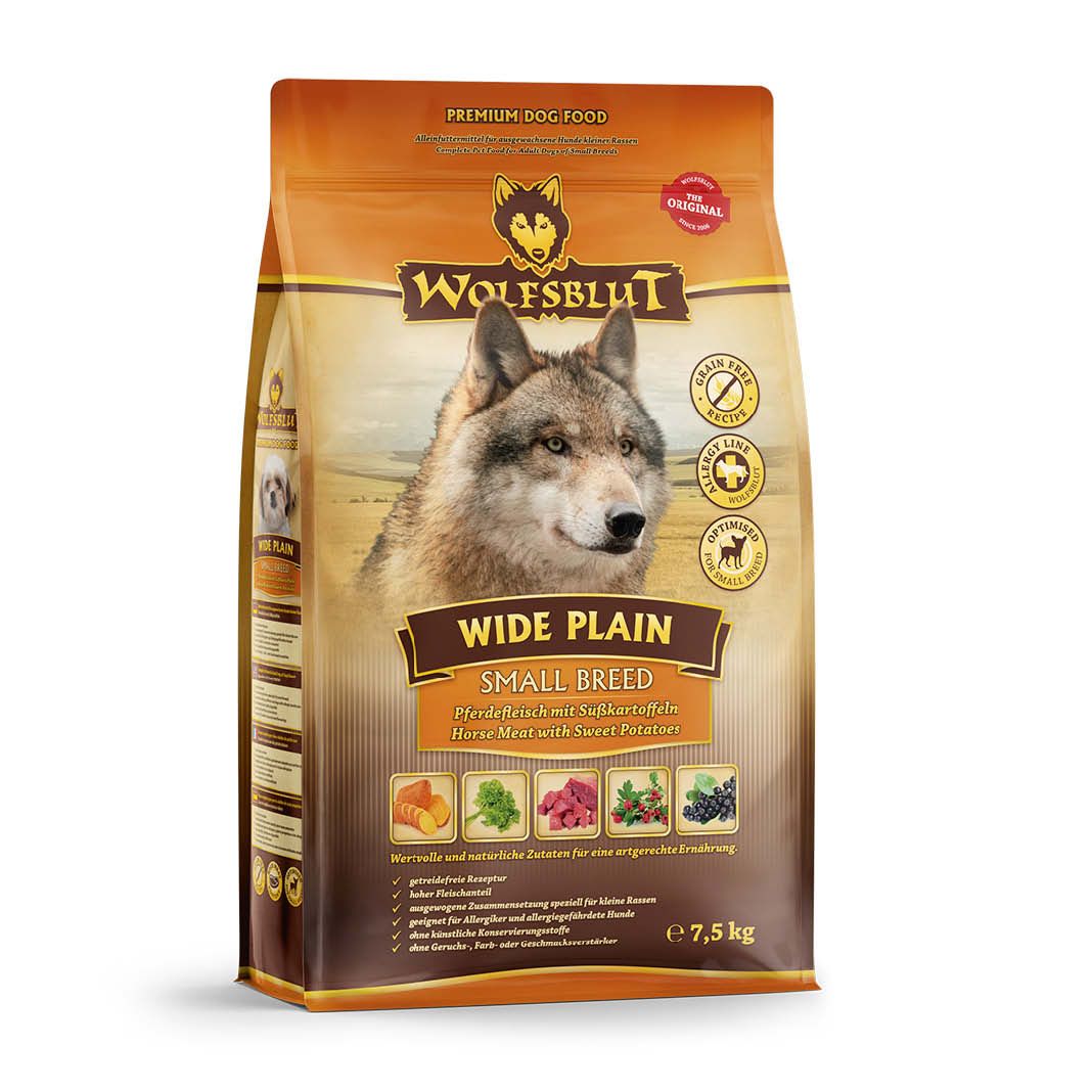 Wolfsblut Wide Plain Small Breed - Pferd & Süßkartoffel | 7,5 kg