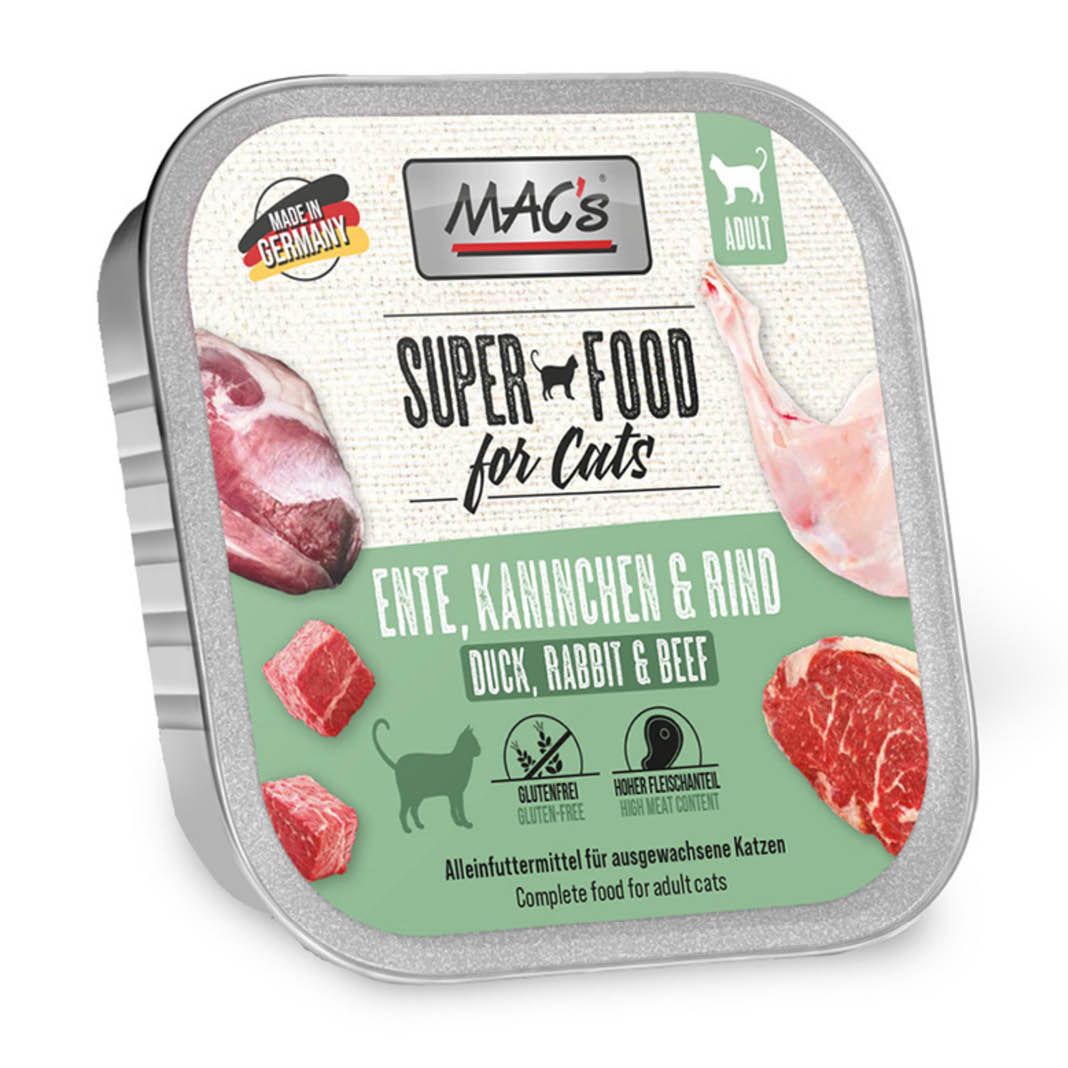 MAC's - Cat - Schale - Ente, Kaninchen & Rind | 16 x 100 g