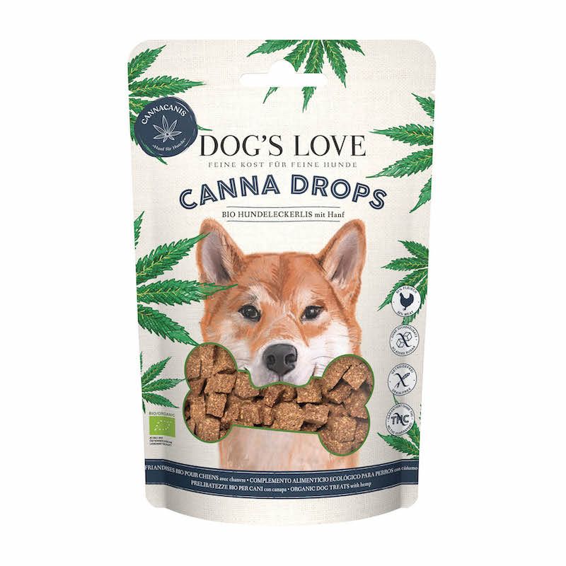 DOG'S LOVE Canna BIO Drops Geflügel