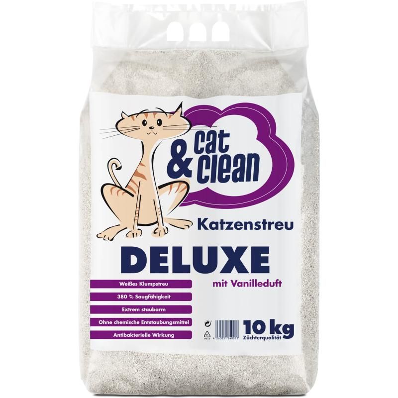Cat & Clean Deluxe mit Vanilleduft | 2 x 10 kg