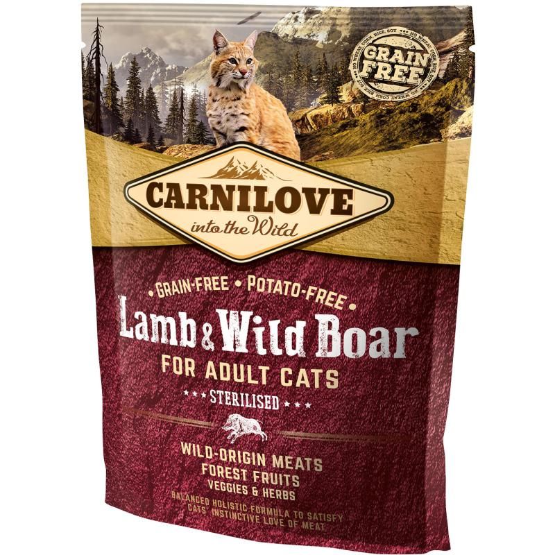 Carnilove Cat Adult - Lamm & Wildschwein - Sterilisiert | 400 g