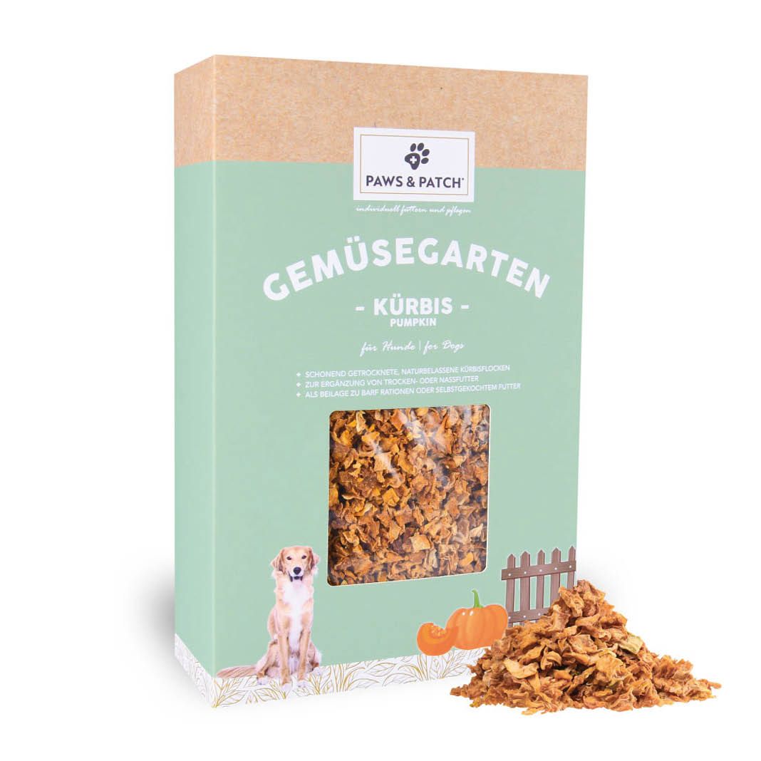 Paws & Patch KÜRBISFLOCKEN für Hunde | 700 g