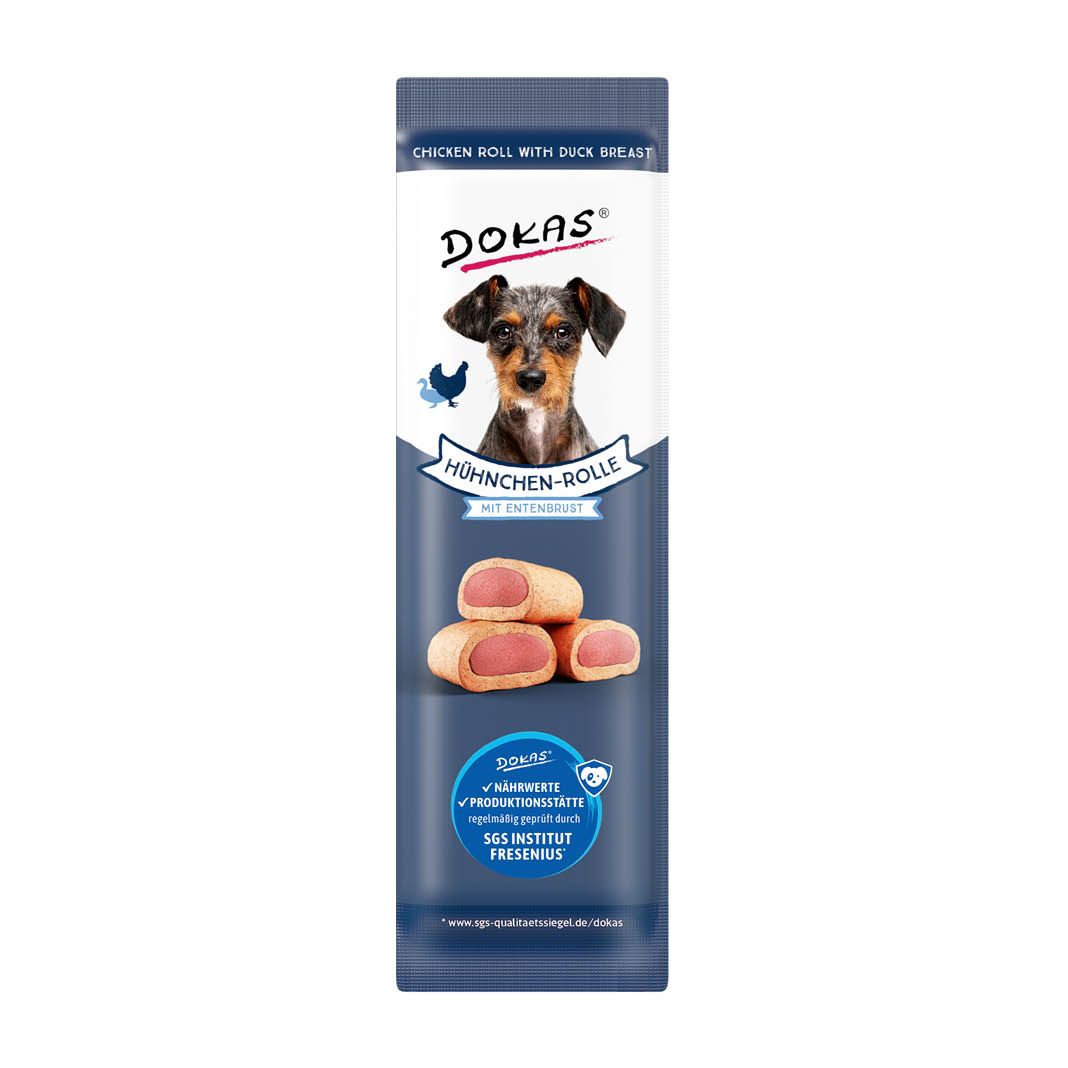 Dokas Hühnchen-Rolle mit Ente | 10 x 10 g