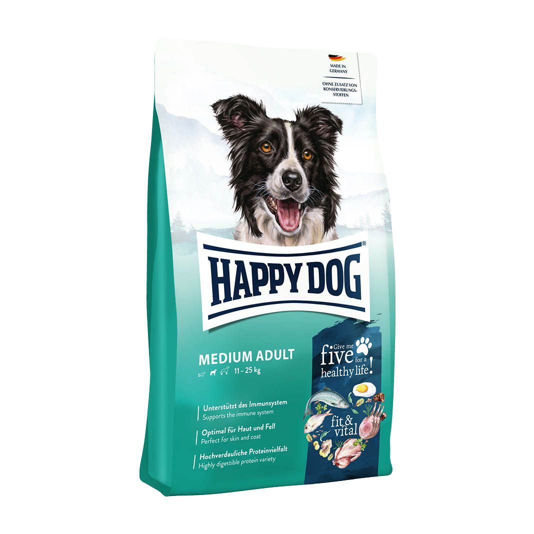 Happy Dog Supreme fit & vital Medium Adult | 4 x 1 kg
