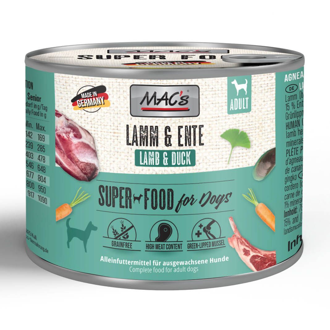 MAC's - Dog - Lamm & Ente | 6 x 200 g