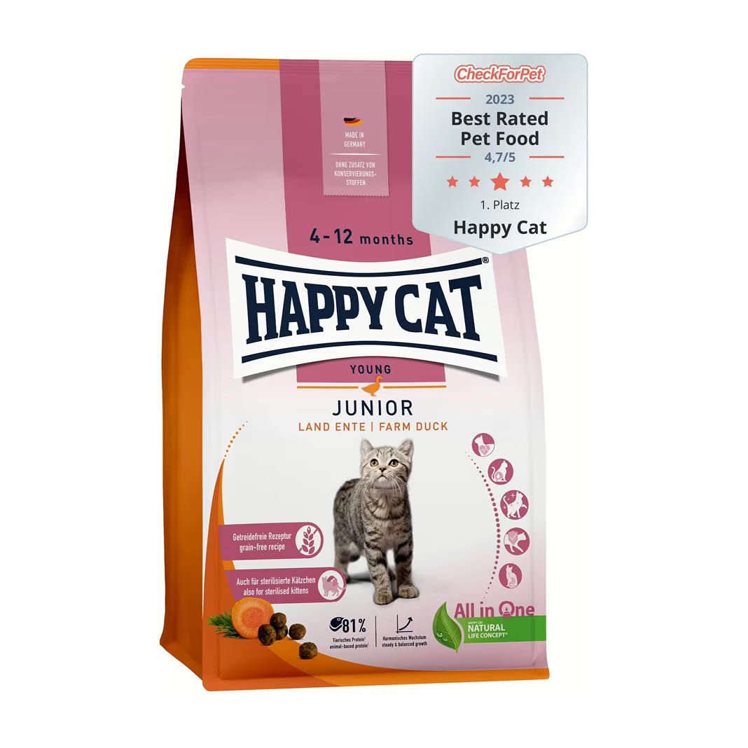 Happy Cat Young Junior Land Ente | 6 x 300 g