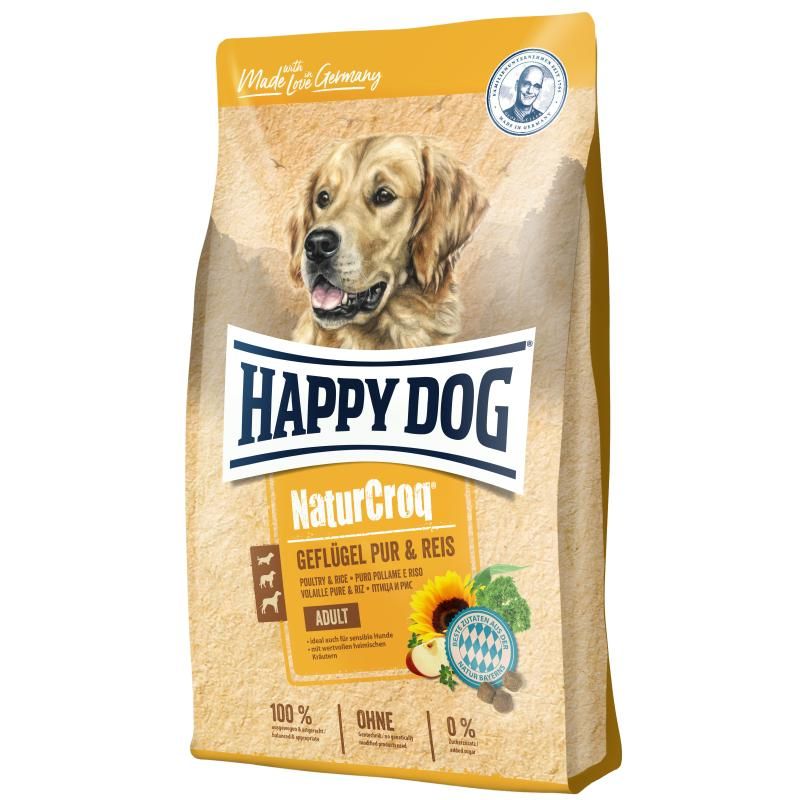 Happy Dog NaturCroq Geflügel & Reis | 4 x 1 kg