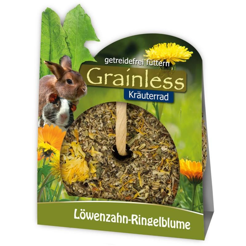 JR Farm Grainless Kräuter-Rad Löwenzahn-Ringelblume | 4 x 140 g