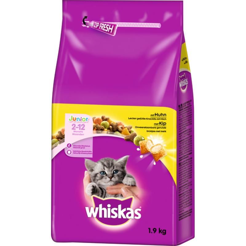 WHISKAS® Junior mit Huhn | 1,9 kg