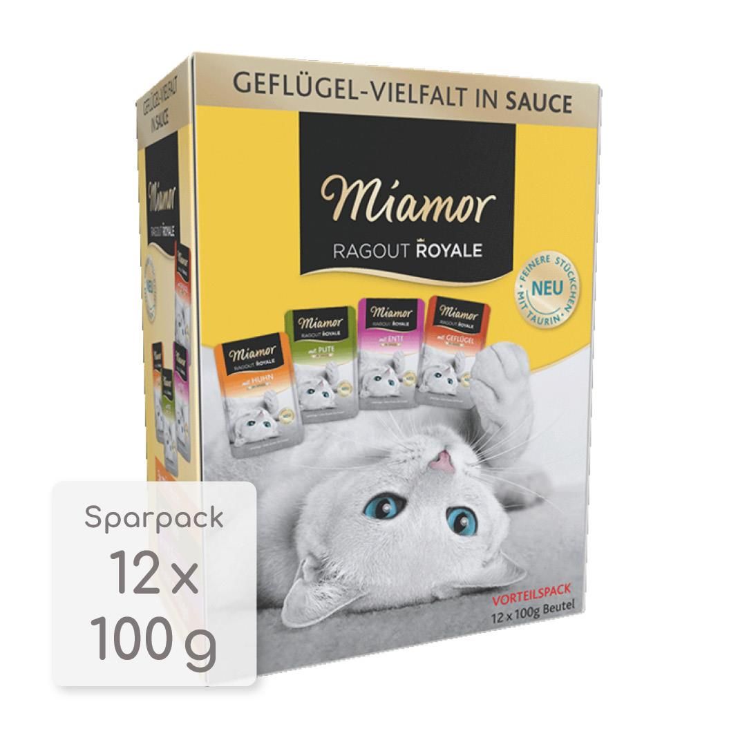 Miamor Ragout Royale Multibox Geflügel in Sauce (4 x 12 =) | 48 x 100 g
