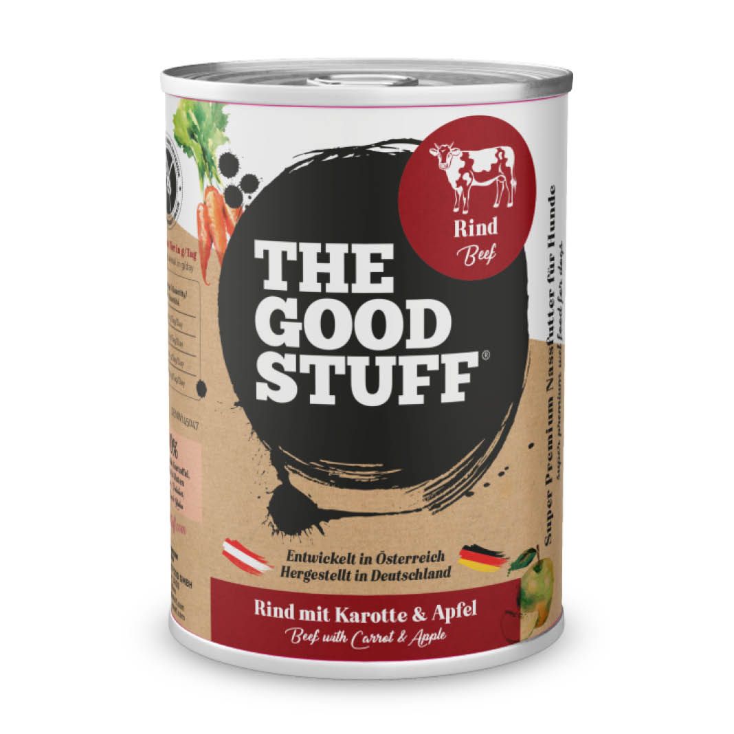 THE GOODSTUFF Rind mit Karotte und Apfel (Adult) | 6 x 400 g THE GOODSTUFF Rind mit Karotte und Apfel (Adult) | 6 x 400 g