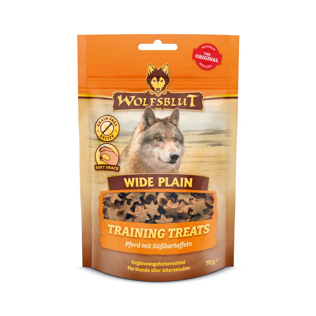 Wolfsblut Training Treats Wide Plain - Pferd mit Süßkartoffel | 70 g